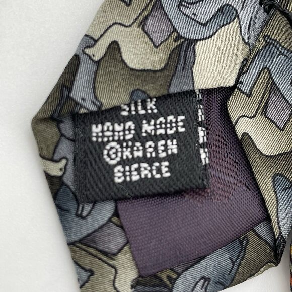 The Nature Conservancy /Martini Art Silk Neckties Lot of 3 Salmon Camel Art Deco - Picture 16 of 16